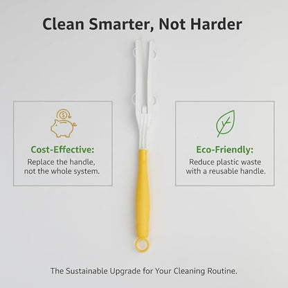 12PC Replacement Duster Handles, Compatible with Swiffer Duster Refills—Extendable Duster Wand for Feather Duster & Cleaning Dusting Brush, Ideal for Car, Blinds, Furniture & Electronics