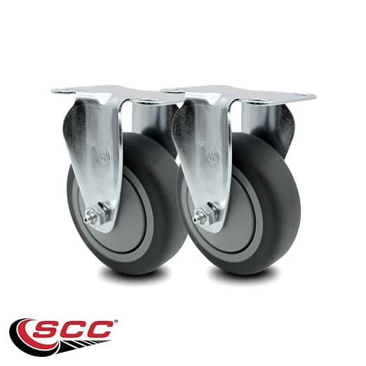 Rubbermaid Cube Quiet Replacement Caster Set Fits Cube Truck Set of 2 - Service Caster Brand