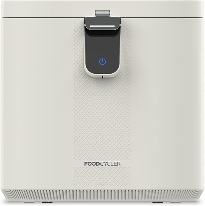 Food Cycler Eco 5 Award-Winning Kitchen Food Recycler | Indoor Composter Bin Alternative | Electric Countertop Food Disposer with Odorless 5L Indoor Food Waste Bin for Easy Waste Management | White