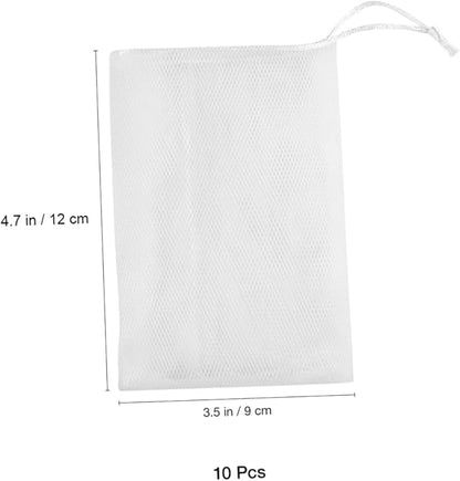FRCOLOR 10 PCS Exfoliating Mesh Soap Saver Pouch Bag Sack Sponge…