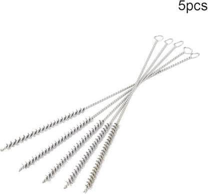 Utoolmart Steel Wire Cleaning Brush, Spiral Power Brush, 0.3-inch Diameter 12-inch Length, 5pcs