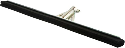Restaurantware-SQUEEGEE ONLY: Clean Tek Professional 21.75 Inch Floor Squeegee, 1 Broom With Double Rubber Blade - Handle Sold Separately, Heavy-Duty, Steel Wiper For Concrete Floor