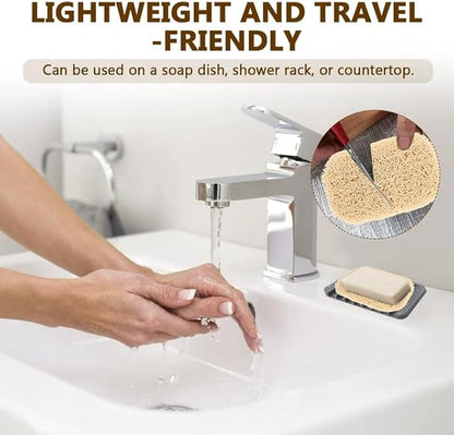 12PCS Soap Saver Pad with 6PCS Soap Bag,Breathable,Soft,Non-Slip,Lathers,for Bathroom,Shower,Kitchen,Travel Hotel Cleaning Supplies
