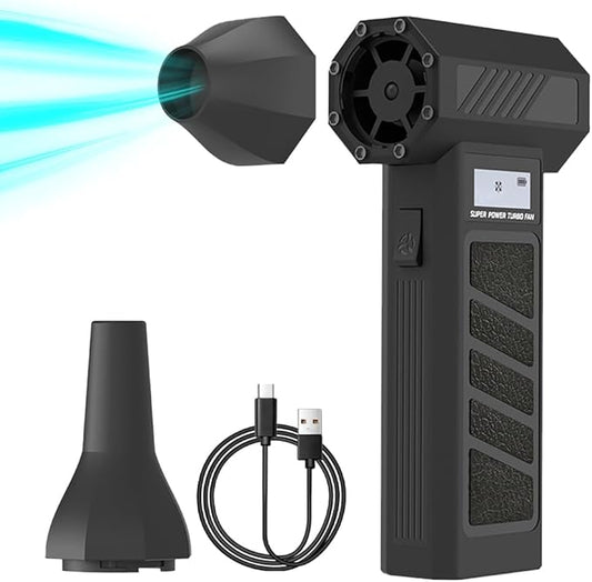 Electric Air Duster with Light - 130000RPM Cordless Blower for SUP Pump, Inflatable Paddleboard, Rechargeable Brushless Motor, 4-Speed for Computer, Keyboard, Car, Home, Outdoor Cleaning