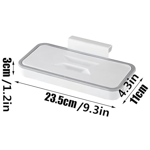 Portable Trash Bag Holder, Hanging Garbage Bag Holder,Over The Cabinet Plastic with Lid Kitchen Garbage Bags Storage Rack Trash Bin (1 pcs)