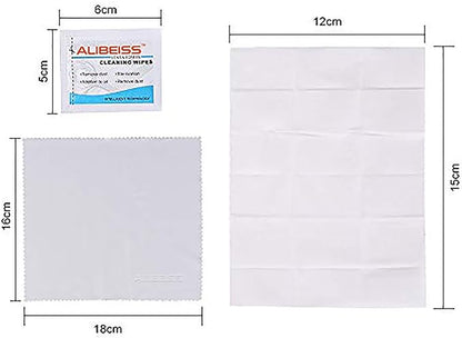 Pre-Moistened Lens Wipes ALIBEISS Screen Wipes for Glasses, Camera,Tablets, Smartphone, Screens and Other Delicate Surfaces,Pack of 100