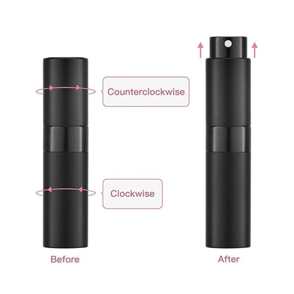 Tekson Travel Perfume Atomizer Refillable 8ml (5 PCS), Travel Cologne Sprayer Mini, Perfume Bottle Empty Small (Blue)