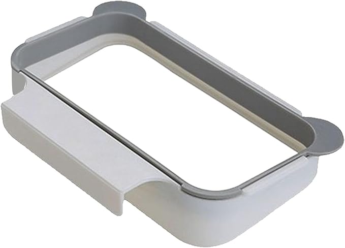 Garbage Bag Holder, Hanging Trash Can for Kitchen Cabinet Door Space Saving Over The Cabinet Trash Holder for Kitchen Bathroom