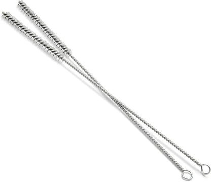 Utoolmart Steel Wire Cleaning Brush, Spiral Power Tube Brush, Steel Wire Tube Brush Cleaning Tool, Tube Bottle Brush, 0.3-inch Diameter 12-inch Length, 2pcs