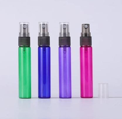 20 Pack Set 10ML Protable Refill Bulk Atomizer Spray Travel Perfume Bottle Hydrating Empty Bottle (Brown)