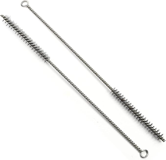 Utoolmart Steel Wire Cleaning Brush, Spiral Power Tube Cleaning Tool, Bottle Brush, 0.5-inch Diameter 12-inch Length, 2pcs