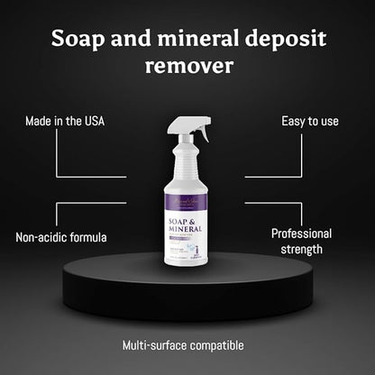 Non-Acidic Soap & Mineral Deposit Remover, 32oz