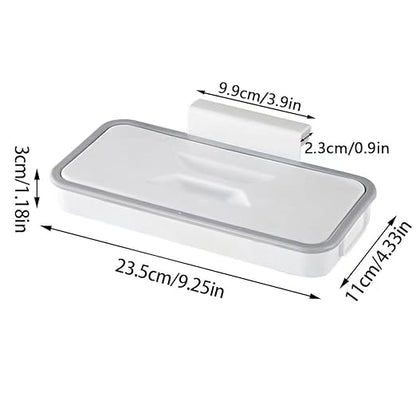 Portable Trash Bag Holder, Garbage Holder with Removable Lid&Clip that Can Attach to Any Door DrawerGarbage Storage(1 pcs)