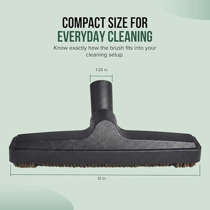 Selgo Universal 1 ¼ Inch (32mm) Black Vacuum Cleaner Floor Brush 12" Wide (12" Floor Brush), Pack of 10