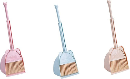 Heavy Duty Broom and Dustpan Set for Sweeping Lightweight, Indoor Tools with Long Handle, Static-Free Bristles Ideal for Hardwood Floors, Tile, Pet Hair and Daily Use