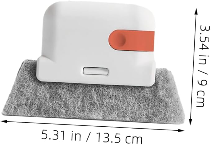3pcs Window Track Cleaner Set Multifunctional Cleaning Brushes for Window Grooves Tile Lines Car Vents Detachable Design for Easy Use Tight Spaces Grey Ginger Orange Red
