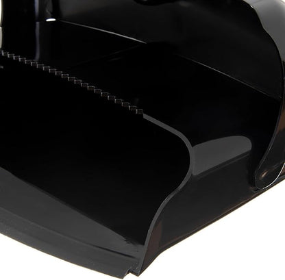 Carlisle FoodService Products Broom with Dustpan Combo Set – DuraPan, Adjustable Broom and Dustpan Set, Lightweight Metal and Plastic Design, 36", 4 Pack, Black