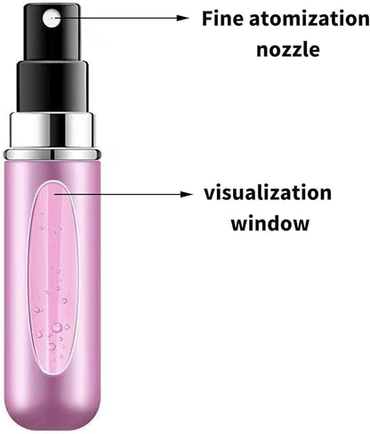 13pcs 5ml/0.2oz Refillable Cosmetic Spray Bottles ，5 Ml Portable Perfume Spray Bottle set, 5mL Spray Bottle Multi-Pack For Women Outdoor And Traveling