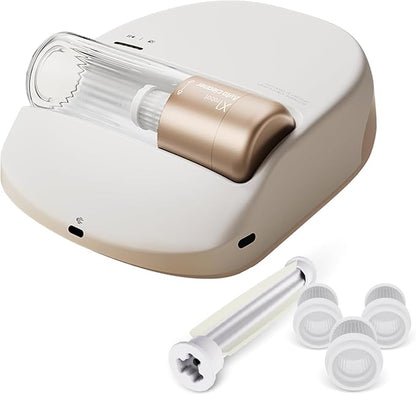 CREATULIZE X1 Robot Bed Vacuum, Automatic Mattress Vacuum Cleaner with 3 HEPA Filter and Metal Strip Roller Brush for Bed, Mattress, Sofa, Carpet(White)