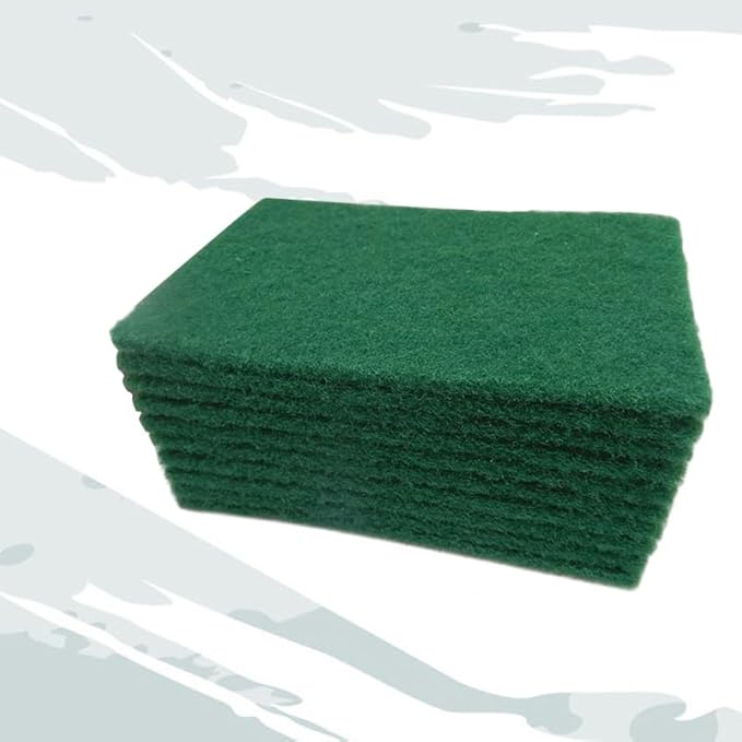 10-Pack Heavy Duty Non-Scratch Scouring Pads 5.90X3.93 Inch Durable Kitchen Scrub Sponges for Pots Pans Stove Top Dish Washing Cleaning Pads