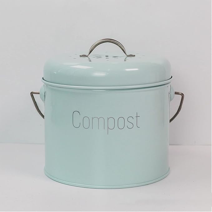 Kitchen Countertop Compost Bin with Lid Indoor Compost Container Compost Bucket for Kitchen Compost Pail Food Waste Bin