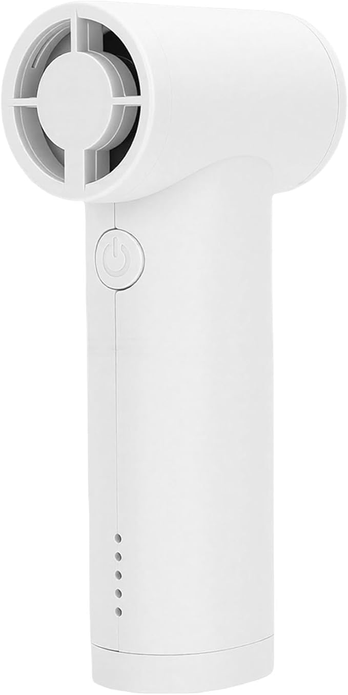 Naroote Compressed Air Duster, 40000RPM Cordless Air Blower, Mini Blower with 5 Speeds Adjustable Power & Type C Rechargeable 5000mAh, Ideal for Cleaning Keyboards, Computers & Cars (White)