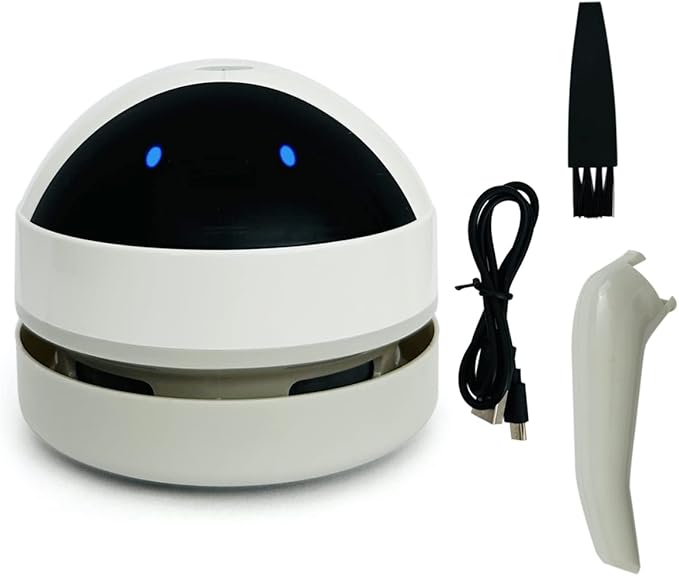 allydrew Mini Portable USB Desktop Vacuum, Robot