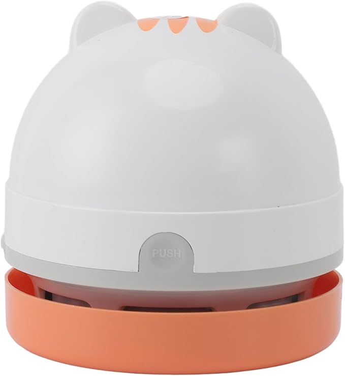 TOPINCN Portable Mini Desk Vacuum, Portable USB Vacuum Cleaner for Desk Mini Cute Cartoon Desktop Vacuum for Cleaning Eraser Crumbs, Dust, Crumbs, Computer, Keyboard (Cat)
