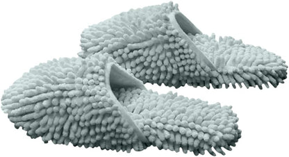 La La Pet 1 Pair Chenille House Mop Slippers Non-Slip Multi-Surface Slippers Floor Cleaning Shoes Tools Warm Microfiber Slippers in Winter