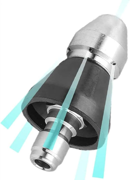 MIZORLIE Pressure Washer Sewer Jetter Nozzle with Stainless Steel,3/8'' Quickly Connector, 5000 PSI Orifice 6.5