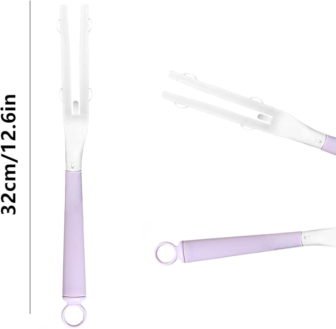 4 Pcs Purple Detachable Duster Handle - Plastic Extended Mop Extension Wand Grip, Ideal for Easy Home & Office Cleaning