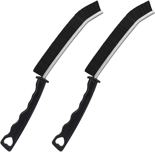2pcs Hard Bristle Crevice Brush, Gap & Grout Cleaner, Tile & Kitchen Window Bathroom Crevice Cleaning Tool