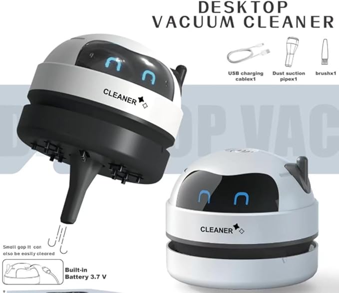 Desktop Cleaner Vacuum Cleaner for Home Table Sweeper Mini Vacuum Cleaner USB Rechargeable Wireless Cleaner A