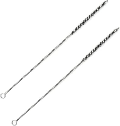 Utoolmart Steel Wire Cleaning Brush, Spiral Power Tube Brush, 0.2-inch Diameter 12-inch Length, 2pcs