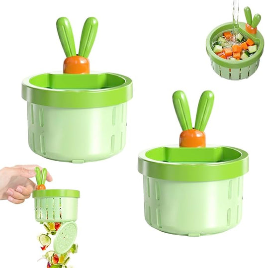 2 Pcs Cactus Sink Drain Strainer – Press-to-Dump Kitchen Sink Filter Basket, 3 Inch Food Residue Collector with One-Press Lifting Stopper, Multifunctional Waste Catcher for Home (Green)