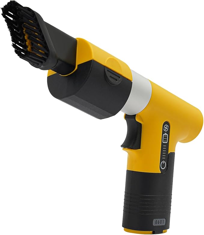 Electric Air Duster, 13000RPM Compressed Blower Fan Multi-Functional Tiny Electric Cleaner 3 Speeds Adjustable Rechargeable Air Blower for Keyboard PC Deep, Car, Home Cleaning (Yellow)