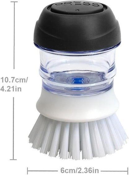 CELOX Soap Dispensing Dish Brush, Kitchen Brush for Pot Pan Sink Cleaning