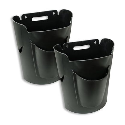 Mountable Grocery Bag Trash Can – Reuse Standard Grocery Store T-Shirt Bags with Small Bathroom/Undercabinet/Hangable Garbage Basket (2)