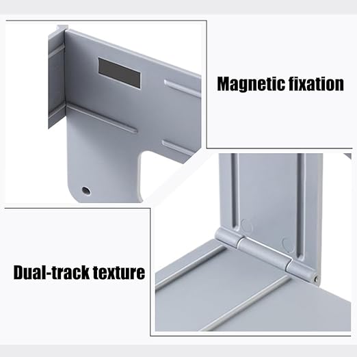 MiOYOOW Over The Cabinet Trash Bag Holder, Foldable Garbage Bag Organizer, Hanging Waste Bin for Kitchen Cabinets Doors