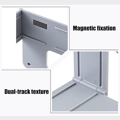 MiOYOOW Over The Cabinet Trash Bag Holder, Foldable Garbage Bag Organizer, Hanging Waste Bin for Kitchen Cabinets Doors