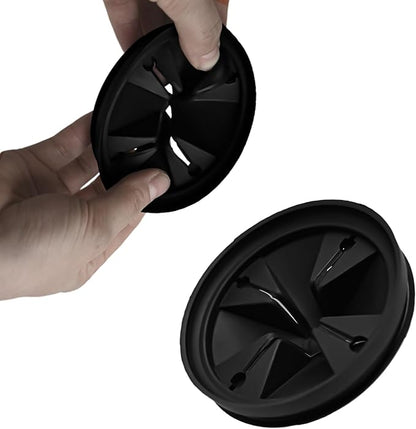 3 1/8" Garbage Disposal Sink Baffle QCB-AM Splash Guard for Insinkerator, Garbage Disposal Quiet Collar Drain Plugs Cover Splash Guard Replacement for InSinkErator Evolution Series(Black)