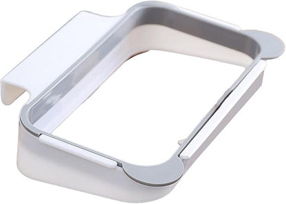 Garbage Bag Holder, Hanging Trash Can for Kitchen Cabinet Door Space Saving Over The Cabinet Trash Holder for Kitchen Bathroom