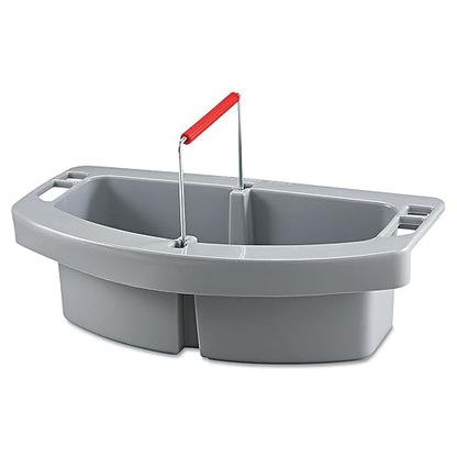 Rubbermaid Commercial BRUTE Maid Caddy compatible with BRUTE 44 GAL Containers, Gray, for Cleaning Tool Storage for Wipes/Spray Bottles/Brushes/Dustpans/Scrubbers/Gloves