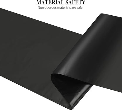 5 Rolls Small Trash Garbage Bags, 4 Gallon Strong Thin Material Disposable Kitchen Garbage Bags, Durable Plastic Trash Bags for Office Home Bedroom Garden Waste Bin, 100 Counts (Black)