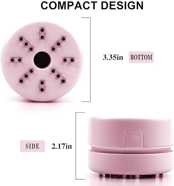 BLOCE Diamond Tools, Diamond Accessories for Diamonds, Desk Accessories Hand-Held Vacuum Cleaner, Desk Vacuum Cleaner Mini (Pink)