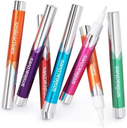 Smileactives Teeth Whitening Pen for White Smile, Fast Tooth Whitener and Stain Remover with Precision Brush Tip, Dental Quality Whitening Gel, Travel Pen, Easy to Use, Winterberry Flavor, 2 Pack
