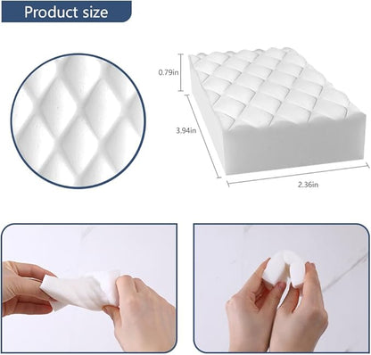 Melamine Sponge,50 Pack 2X Density Magic Sponges Eraser in Bulk,Melamine Foam Cleaner for Kitchen, Bathroom,Bathtub, Sink,Furniture, Wall Cleaner