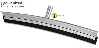 Unger Professional AquaDozer 36” MAX Smooth Surface Curved Floor Squeegee, Flood Cleanup Scrubber for Concrete and Asphalt, Cleaning Tool with Rounded Hood, Pushes 2 Times More Water and Debris