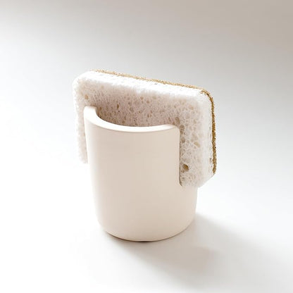 Selegna Diatomite Stoneware Sponge Holder & Sink Caddy, Drying Stone Kitchen Sink Organizer for Counter, Water-Absorbing Diatomaceous Earth Sponge Tray for Kitchen & Bathroom Countertop