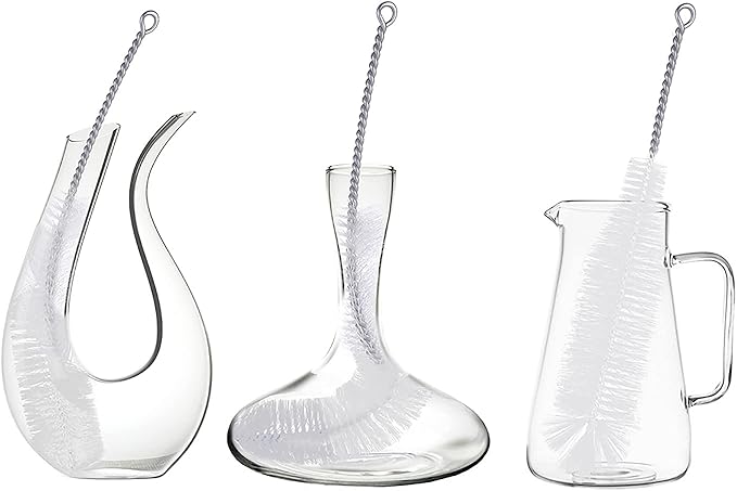 Bottle Brush - Ideal for Cleaning Narrow Neck Swing Top Glass, Brewing, Wine, Beer, Soda, Spray, Kombucha Bottles (White+2PCS)